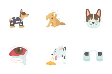 Alergia a las mascotas Paquete de Iconos