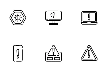 Alerta e aviso Pacote de Ícones