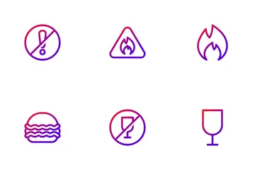 Alerta y precaución Paquete de Iconos