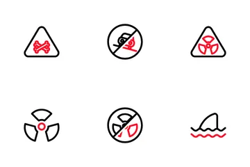 Alerta y precaución Paquete de Iconos