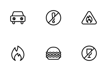 Alerta y precaución Paquete de Iconos