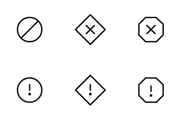 Esenciales/Alertas Paquete de Iconos