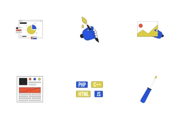 Algorithmes d'apprentissage automatique Pack d'Icônes