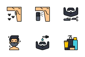 Higiene Masculina Icon Pack