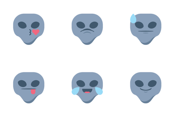 Alien Emojis Icon Pack