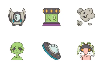 Aliens Ufo Icon Pack