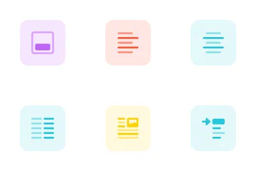 Alignment And Paragraph Icon Pack