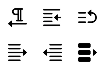 Alignment And Paragraph Icon Pack