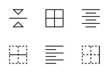 Alignment And Paragraph Icon Pack