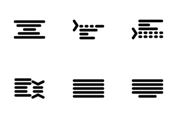 Alignment And Paragraph Icon Pack