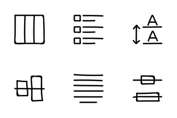 Alignment And Paragraph Icon Pack