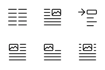 Alignment And Paragraph Icon Pack