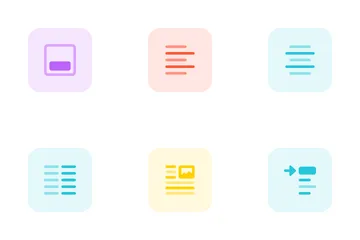 Alignment And Paragraph Icon Pack