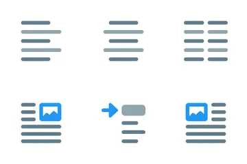 Alignment And Paragraph Icon Pack