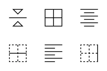 Alignment And Paragraph Icon Pack
