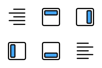 Alignment And Paragraph Icon Pack