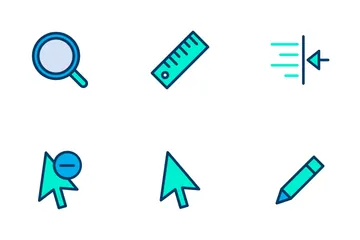 Alignment And Tools - Lineal Color Icon Pack