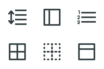 Alignment & Paragraph Icon Pack