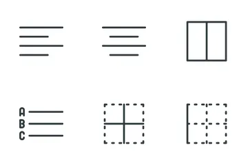 Alignment & Paragraph Icon Pack