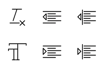 Alignment & Paragraph Icon Pack