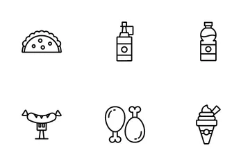 Alimentos y bebidas Icon Pack