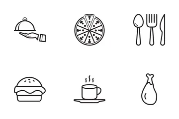 Alimentos y bebidas Paquete de Iconos