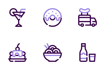 Alimentos e bebidas Icon Pack