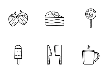 Alimentos y bebidas Paquete de Iconos