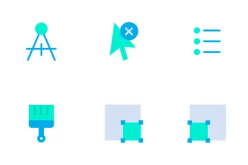 Alineación y herramientas - Plano Paquete de Iconos