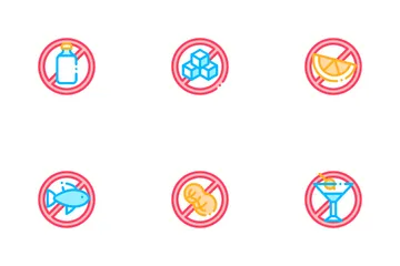 Allergen Free Products Icon Pack