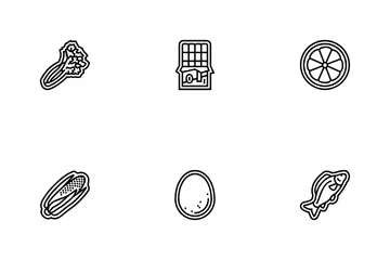 Allergen Product Food Free Icon Pack