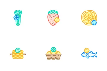 Allergen Product Free Food Icon Pack