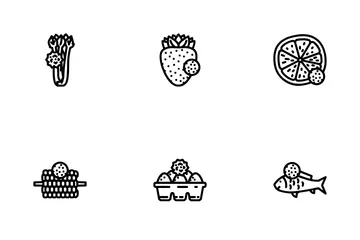 Allergen Product Free Food Icon Pack