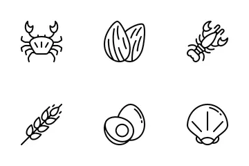 Allergenic Food Icon Pack