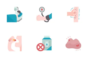 Allergie alimentaire Pack d'Icônes