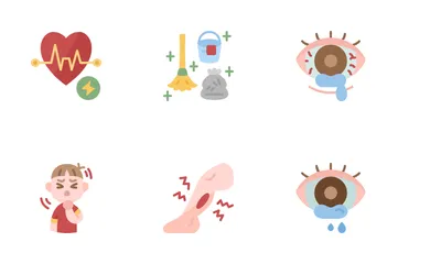Allergy Symptoms And Treatment 2 Icon Pack