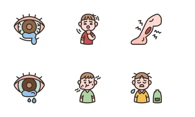 Allergy Symptoms And Treatment 2 Icon Pack