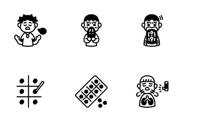 Allergy Symptoms And Treatment 2 Icon Pack