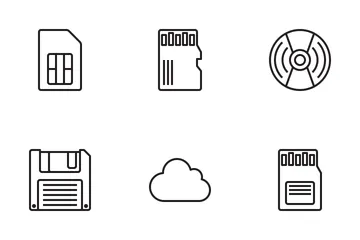 Almacenamiento de datos Paquete de Iconos