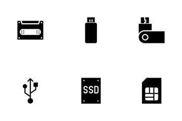 Almacenamiento de datos Paquete de Iconos