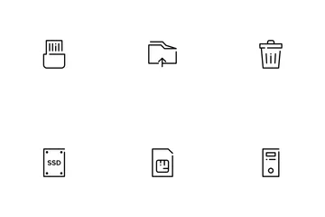 Almacenamiento de datos Paquete de Iconos