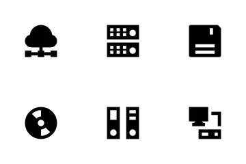 Almacenamiento de datos Vol 1 Paquete de Iconos