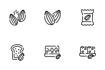 Almonds Icon Pack