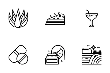 Aloe Vera Products Icon Pack