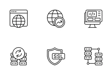 Alojamiento web Paquete de Iconos