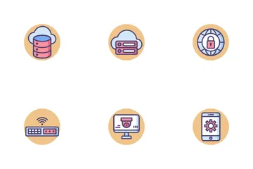 Alojamiento web Icon Pack