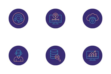 Alojamiento web Paquete de Iconos