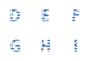 Alphabet And Number Greece Icon Pack