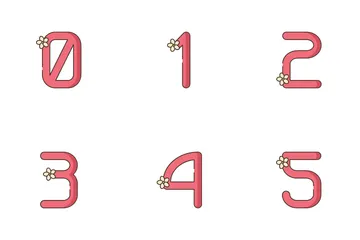 Alphabet And Numbers Icon Pack