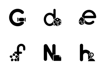 Alphabet And Numbers Icon Pack